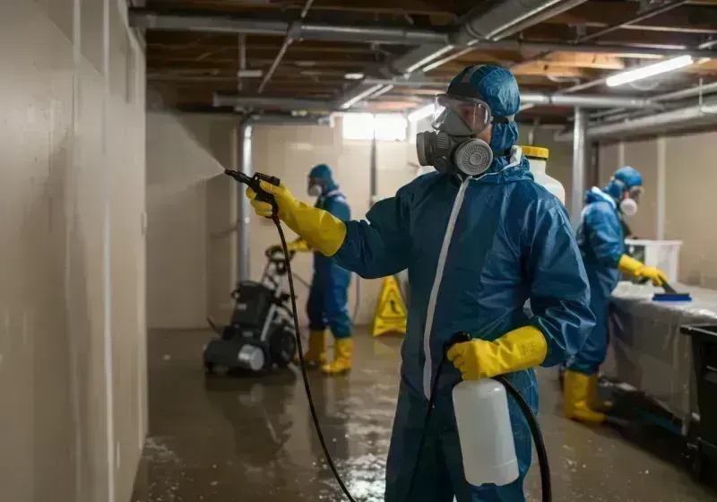 Basement Sanitization and Antimicrobial Treatment process in Saint Matthews, KY